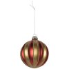 Boule de Noël Rouge et Doré 8 cm Clayre & Eef