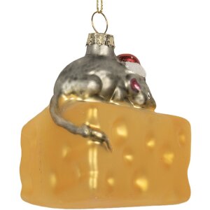 Ornement de Noël Clayre & Eef 6GL5305 8x8x8 cm