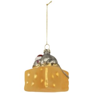 Ornement de Noël Clayre & Eef 6GL5305 8x8x8 cm