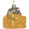 Ornement de Noël Clayre & Eef 6GL5305 8x8x8 cm