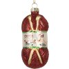 Clayre & Eef 6GL5306 Décoration de Noël Rouge-Blanc Ø 5x10 cm