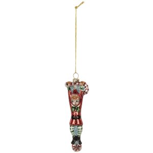 Clayre & Eef 6GL5309 Ornement de Noël 4x2x13 cm