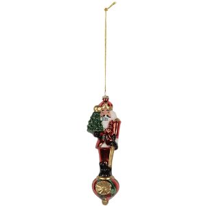Clayre & Eef 6GL5310 Décoration de Noël Rouge et Blanc 6x5x20 cm