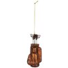 Ornement de Noël Clayre & Eef 6GL5311 6x4x13 cm Marron & Noir