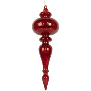 Boule de Noël Ø 9x28 cm Rot Clayre & Eef