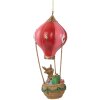 Décoration Suspendue Cerf Ballon Ø 7x17 cm Rouge et Rose