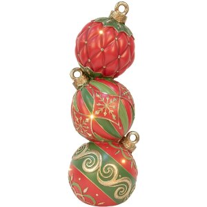 Clayre & Eef Boule de Noël LED 14x40 cm