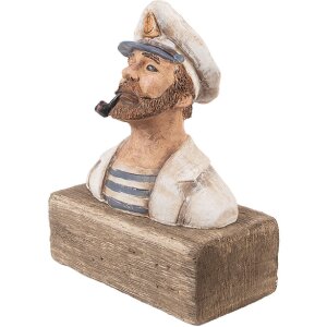 Clayre & Eef Décoration Capitaine en Bois...