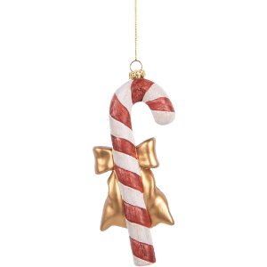 Clayre & Eef 66084 Décoration Suspendue Bâton de Sucre Rouge et Blanc