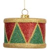 Clayre & Eef 66088 Décoration Suspendue Tambour Rouge 7x5 cm