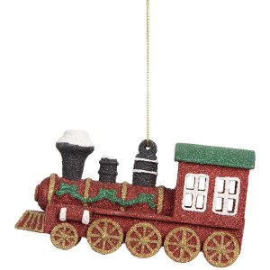 Clayre & Eef 66092 Locomotive Décoration Pendante Rouge Vert