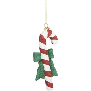 Clayre & Eef 66093 Décoration Suspendue Bâton de Sucre Rot Weiß