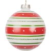 Boule de Noël Rouge 8x8 cm Clayre & Eef