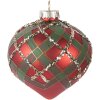 Boule de Noël Ø 8 cm Rouge & Vert Clayre & Eef 6GL5172