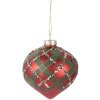 Boule de Noël Ø 8 cm Rouge & Vert Clayre & Eef 6GL5172