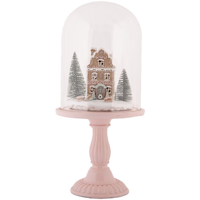 Clayre & Eef Cloche en Verre Décorative LED Ø 17x36 cm