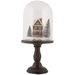 Clayre & Eef 6GL5190 Cloche en Verre LED Ø 17x36 cm