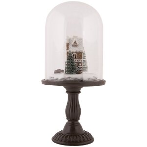 Clayre & Eef 6GL5190 Cloche en Verre LED Ø 17x36 cm