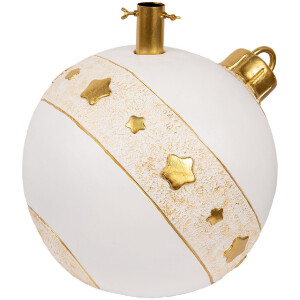 Support à Sapin Clayre & Eef 40x38x38 cm Blanc Doré