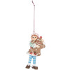 Clayre & Eef 6PR5299 Elfe Suspendu 5x4x11 cm Marron et Bleu