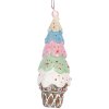 Décoration Suspendue Tarte Clayre & Eef Ø 5x13 cm Multicolore