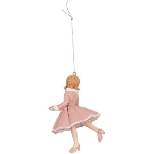 Décoration Suspendue Ballerine 7x7x11 cm Clayre & Eef