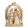 Clayre & Eef Groupe de Noël 19x7x24 cm Beige-Doré