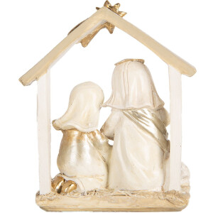 Groupe de Noël Clayre & Eef 10x5x12 cm Beige Doré