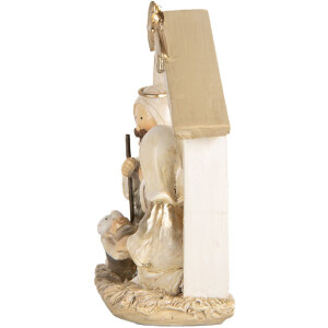 Groupe de Noël Clayre & Eef 10x5x12 cm Beige Doré