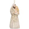 Clayre & Eef 6PR5649 Décoration Suspendue Groupe de Noël Beige