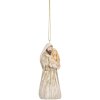 Clayre & Eef 6PR5649 Décoration Suspendue Groupe de Noël Beige