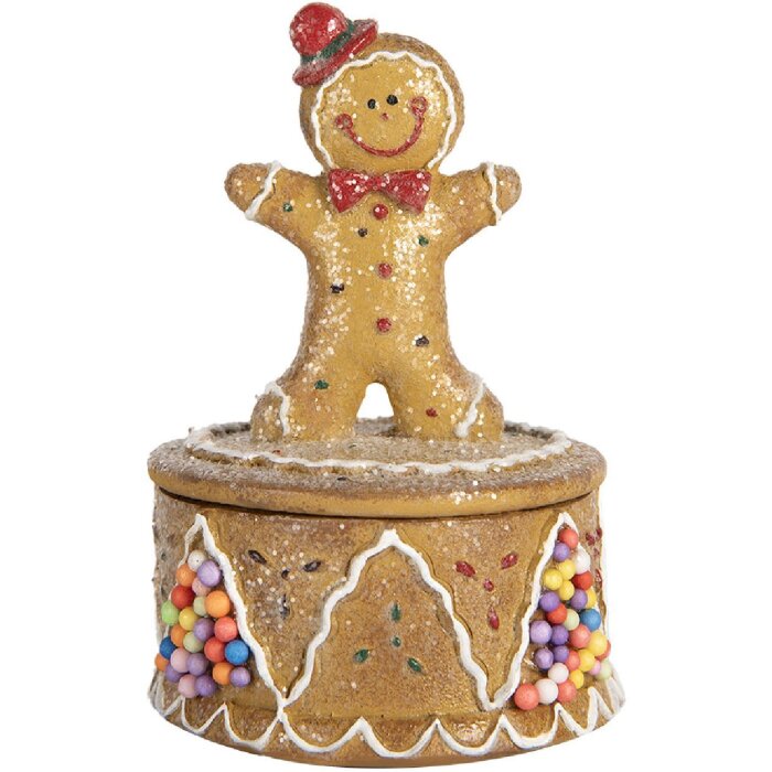 Boîte à Biscuits Pain dÉpices Clayre & Eef Ø 7x11 cm