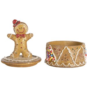 Boîte à Biscuits Pain dÉpices Clayre & Eef Ø 7x11 cm