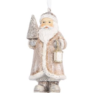 Clayre & Eef Père Noël Décoration 5x4x9 cm