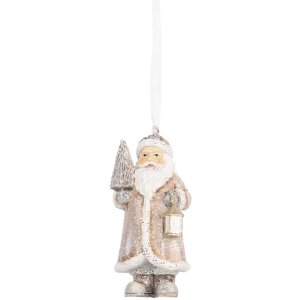 Clayre & Eef Père Noël Décoration 5x4x9 cm