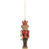 Suspension Décoration Ours Clayre & Eef 4x4x11 cm Brun-Rouge