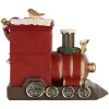 Clayre & Eef Père Noël avec Locomotive 16x10x13 cm Rouge