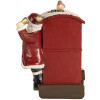 Clayre & Eef Père Noël avec Locomotive 16x10x13 cm Rouge