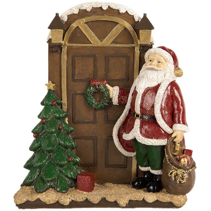 Clayre & Eef Père Noël 18x7x20 cm Rot Braun