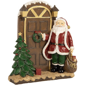 Clayre & Eef Père Noël 18x7x20 cm Rot Braun