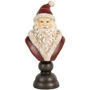 Buste Décorative Père Noël Clayre & Eef 6PR5673 Rouge & Blanc