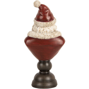 Buste Décorative Père Noël Clayre & Eef 6PR5673 Rouge & Blanc