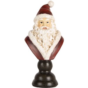 Buste de Noël Clayre & Eef 6PR5674 7x5x15 cm Rouge & Blanc