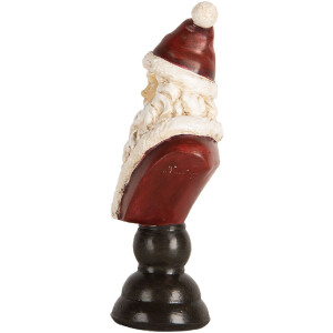 Buste de Noël Clayre & Eef 6PR5674 7x5x15 cm Rouge & Blanc