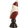 Buste de Noël Clayre & Eef 6PR5674 7x5x15 cm Rouge & Blanc