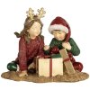 Clayre & Eef 6PR5676 Décoration Enfant Rouge & Vert 14x9x11 cm