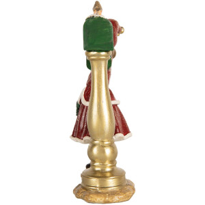 Clayre & Eef Enfant à la Boîte aux Lettres 8x4x12 cm Rouge & Vert