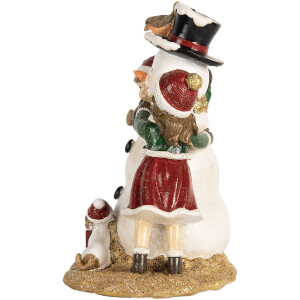 Clayre & Eef 6PR5679 Décoration Enfant Bonhomme de Neige 13x10x16 cm