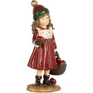 Clayre & Eef Décoration Enfant 7x5x13 cm Rouge et Vert