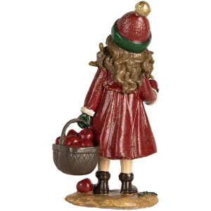 Clayre & Eef Décoration Enfant 7x5x13 cm Rouge et Vert